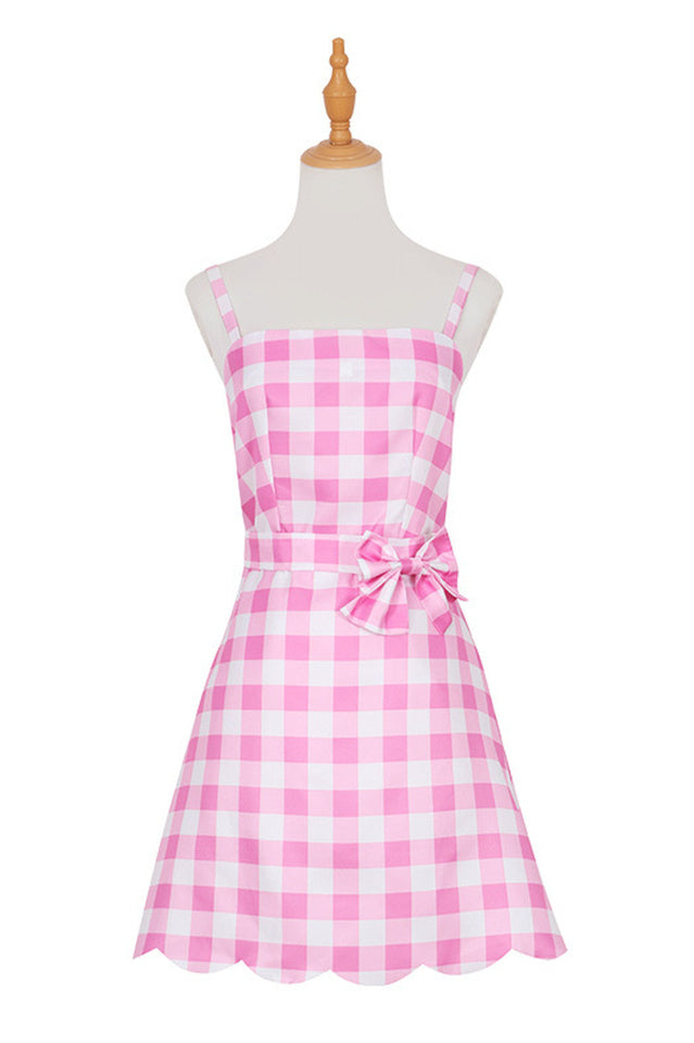 Barbie Movie Margot Pink Plaid Check Dress | Dress In Beauty Barbie Movie Margot Pink Plaid Check Dress | Dress In Beauty