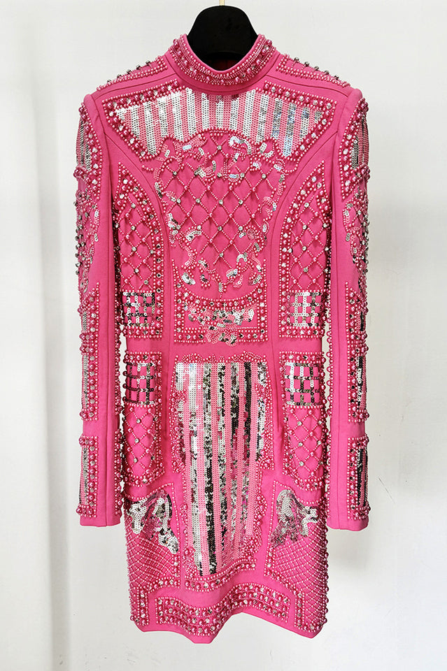 Long Sleeve Sequin Embellished Dress | Dress In Beauty Long Sleeve Sequin Embellished Dress | Dress In Beauty