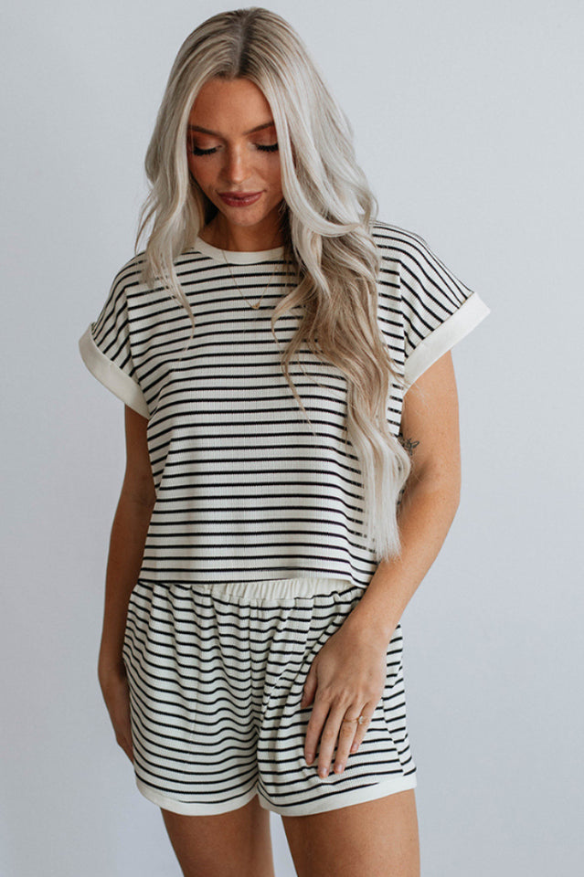 Lola Stripe Tee and Shorts Set | Dress In Beauty Lola Stripe Tee and Shorts Set | Dress In Beauty