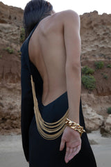 Angelou Black Backless Chain Maxi Dress | Dress In Beauty Angelou Black Backless Chain Maxi Dress | Dress In Beauty