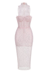 Brenden Pink Crystal Lace Midi Dress | Dress In Beauty Brenden Pink Crystal Lace Midi Dress | Dress In Beauty