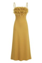 Leighton Yellow Feather Maxi Dress | Dress In Beauty Leighton Yellow Feather Maxi Dress | Dress In Beauty