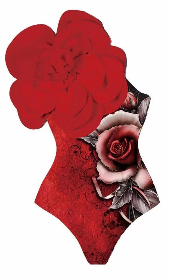 3D Flower One Piece Swimsuit & Skirt Set | Dress In Beauty 3D Flower One Piece Swimsuit & Skirt Set | Dress In Beauty