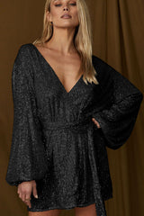 Puff Sleeve Sequin Mini Dress | Dress In Beauty Puff Sleeve Sequin Mini Dress | Dress In Beauty