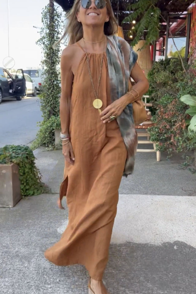 Basic Casual Outdoor Halter Dress | Dress In Beauty Basic Casual Outdoor Halter Dress | Dress In Beauty