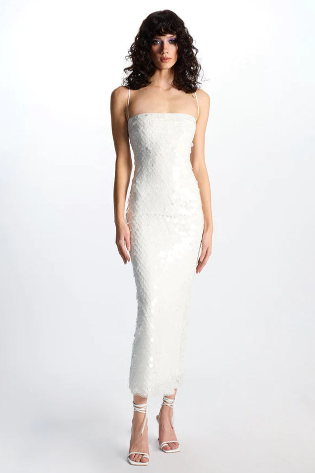 Phoenix Midi Dress in Sequins | Dress In Beauty Phoenix Midi Dress in Sequins | Dress In Beauty