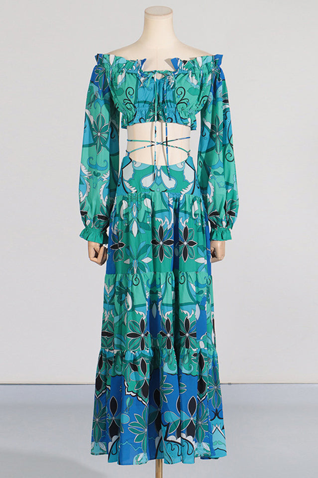 Adelise Off Shoulder Floral Skirt Set | Dress In Beauty Adelise Off Shoulder Floral Skirt Set | Dress In Beauty