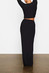 Soft Lounge Ruched Long Skirt | Dress In Beauty Soft Lounge Ruched Long Skirt | Dress In Beauty