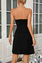 Strapless Pearl Mesh Mini Dress | Dress In Beauty Strapless Pearl Mesh Mini Dress | Dress In Beauty