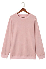 Round Neck Dropped Shoulder Sweatshirt | Dress In Beauty Round Neck Dropped Shoulder Sweatshirt | Dress In Beauty