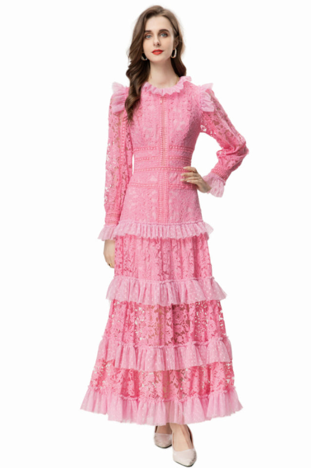 Textured Maxi Dress With Long Sleeves | Dress In Beauty Textured Maxi Dress With Long Sleeves | Dress In Beauty