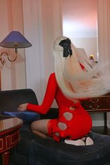 Adrien Hollow Out Bow Dress | Dress In Beauty Adrien Hollow Out Bow Dress | Dress In Beauty