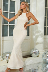 Pearl Crystal Side Cut Out Maxi Dress | Dress In Beauty Pearl Crystal Side Cut Out Maxi Dress | Dress In Beauty