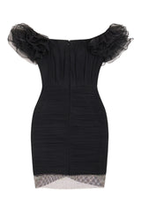 Darcy Ruffle Mesh Crystal Diamante Mini Dress | Dress In Beauty Darcy Ruffle Mesh Crystal Diamante Mini Dress | Dress In Beauty