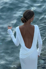 Quintina Plunging Back Maxi Dress Quintina Plunging Back Maxi Dress