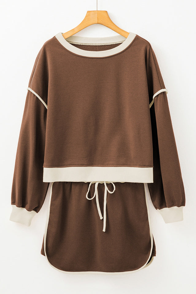 Rosey Red Pullover & Skort Set | Dress In Beauty Rosey Red Pullover & Skort Set | Dress In Beauty