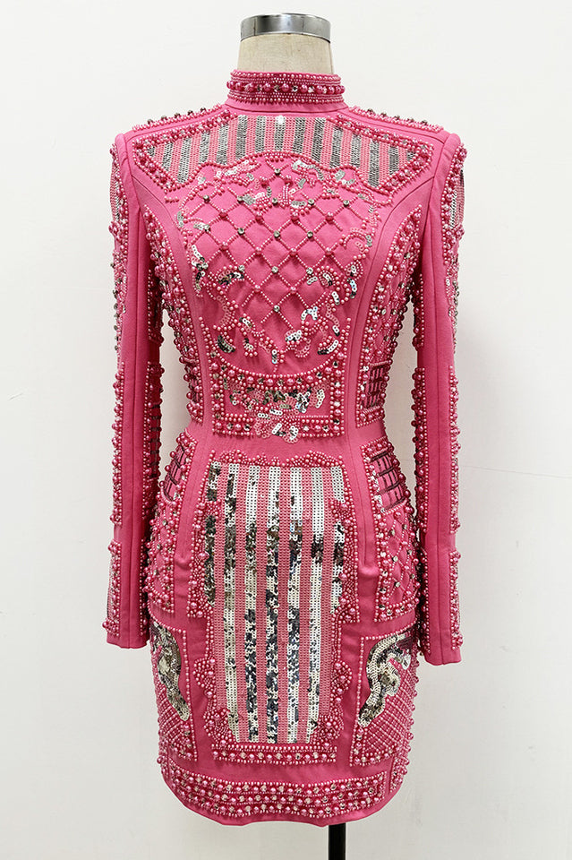 Long Sleeve Sequin Embellished Dress | Dress In Beauty Long Sleeve Sequin Embellished Dress | Dress In Beauty