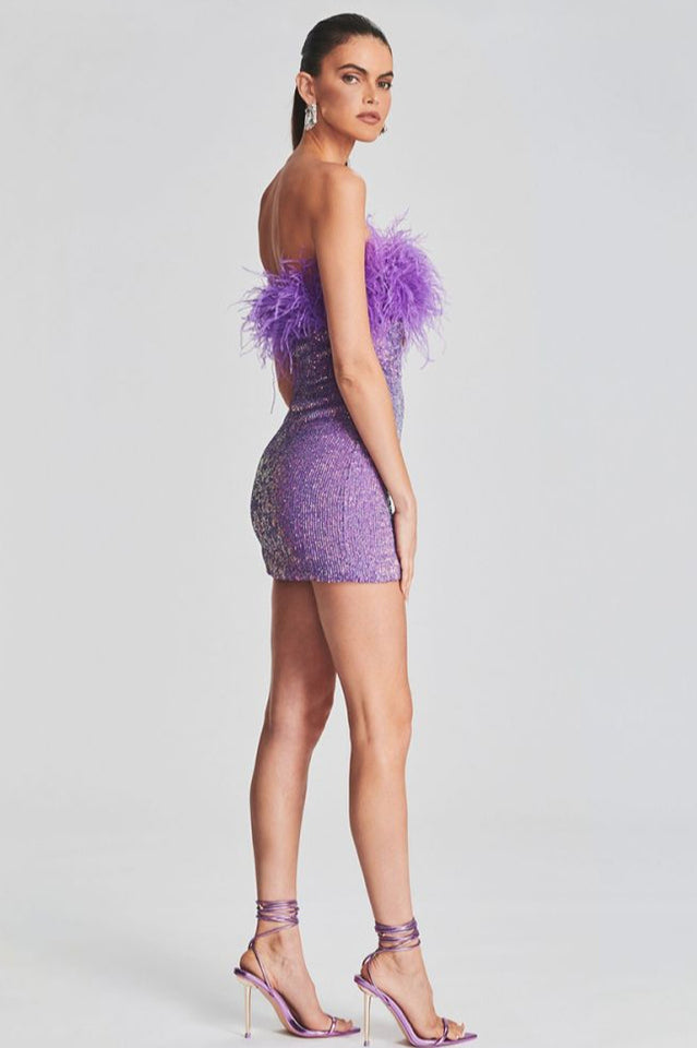 Torin Sequin Feather Dress | Dress In Beauty Torin Sequin Feather Dress | Dress In Beauty