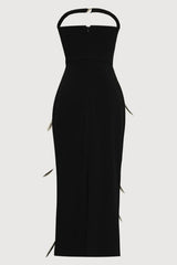 Feather Rhinestones Bodycon Midi Dress | Dress In Beauty Feather Rhinestones Bodycon Midi Dress | Dress In Beauty