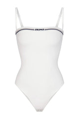 Logo Straight Neck Bodysuit | Dress In Beauty Logo Straight Neck Bodysuit | Dress In Beauty