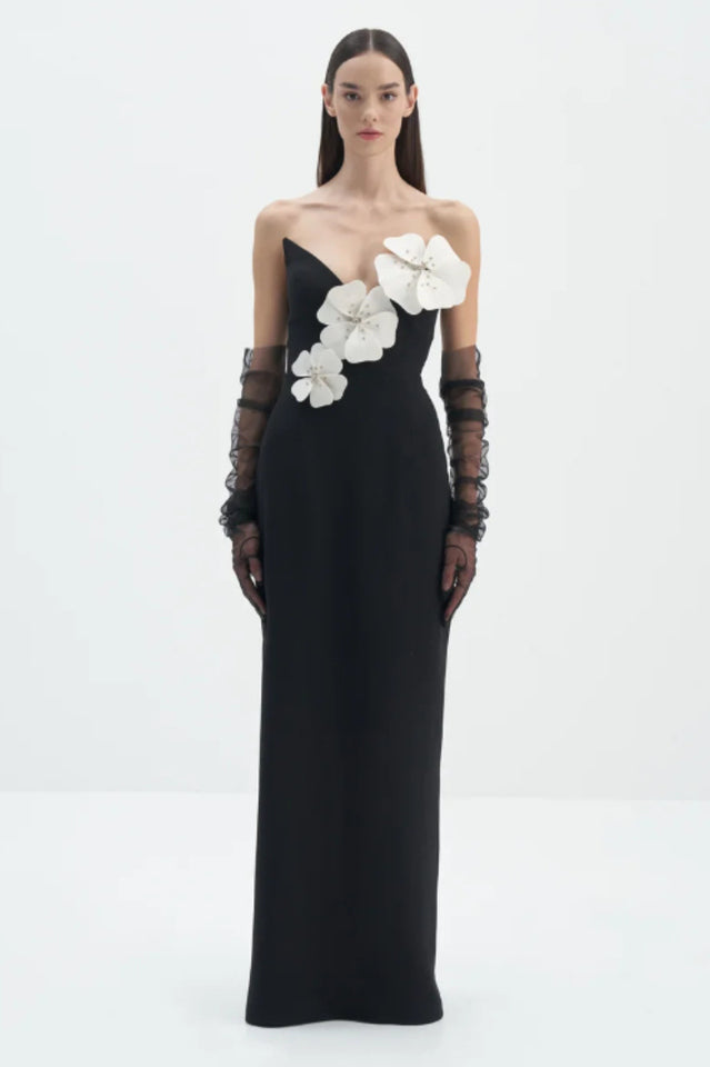 White Flower Embellished Maxi Dress | Dress In Beauty White Flower Embellished Maxi Dress | Dress In Beauty