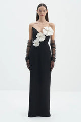 White Flower Embellished Maxi Dress | Dress In Beauty White Flower Embellished Maxi Dress | Dress In Beauty