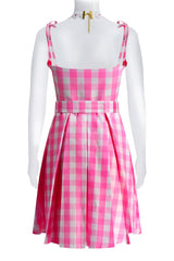 Barbie Movie Margot Pink Plaid Check Dress | Dress In Beauty Barbie Movie Margot Pink Plaid Check Dress | Dress In Beauty