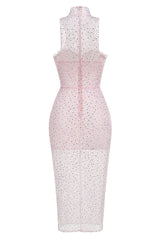 Brenden Pink Crystal Lace Midi Dress | Dress In Beauty Brenden Pink Crystal Lace Midi Dress | Dress In Beauty