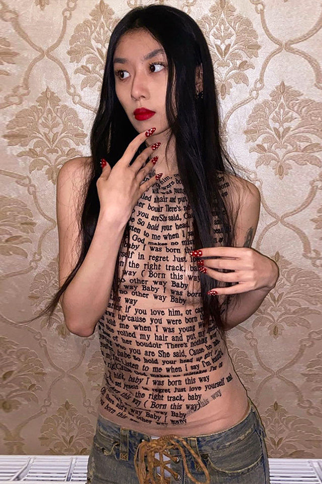 Born this Way Sleeveless Top | Dress In Beauty Born this Way Sleeveless Top | Dress In Beauty