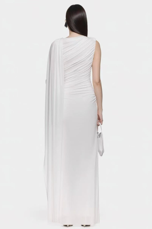 Aubrie Draped Cape Maxi Dress | Dress In Beauty Aubrie Draped Cape Maxi Dress | Dress In Beauty
