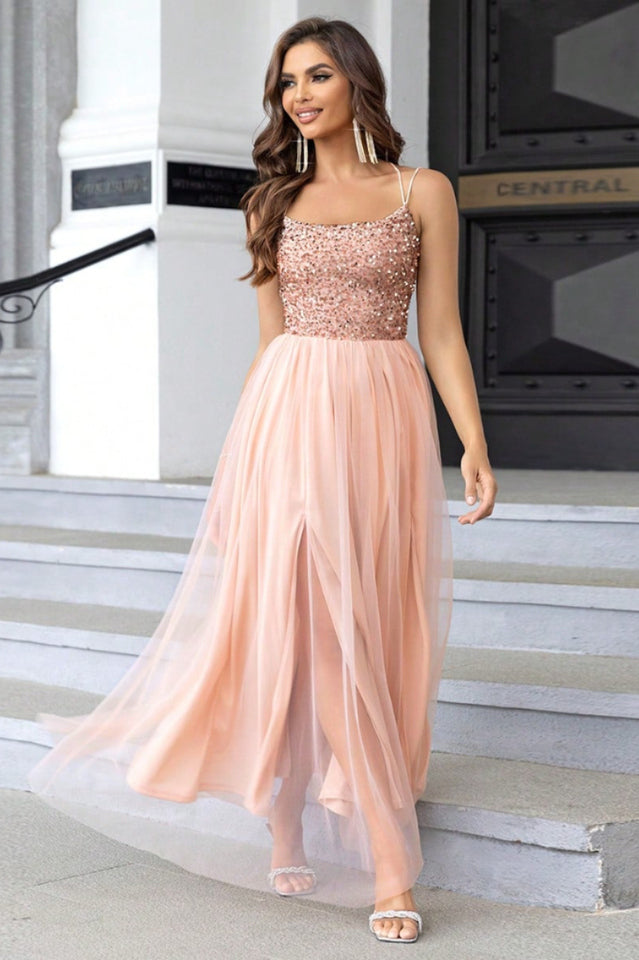 Lace-Up Backless Mesh Dress | Dress In Beauty Lace-Up Backless Mesh Dress | Dress In Beauty