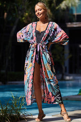 Tie Dye Belt Kimono Blouse (15 Colors) | Dress In Beauty Tie Dye Belt Kimono Blouse (15 Colors) | Dress In Beauty