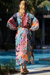 Tie Dye Belt Kimono Blouse (15 Colors) | Dress In Beauty Tie Dye Belt Kimono Blouse (15 Colors) | Dress In Beauty