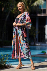 Tie Dye Belt Kimono Blouse (15 Colors) | Dress In Beauty Tie Dye Belt Kimono Blouse (15 Colors) | Dress In Beauty