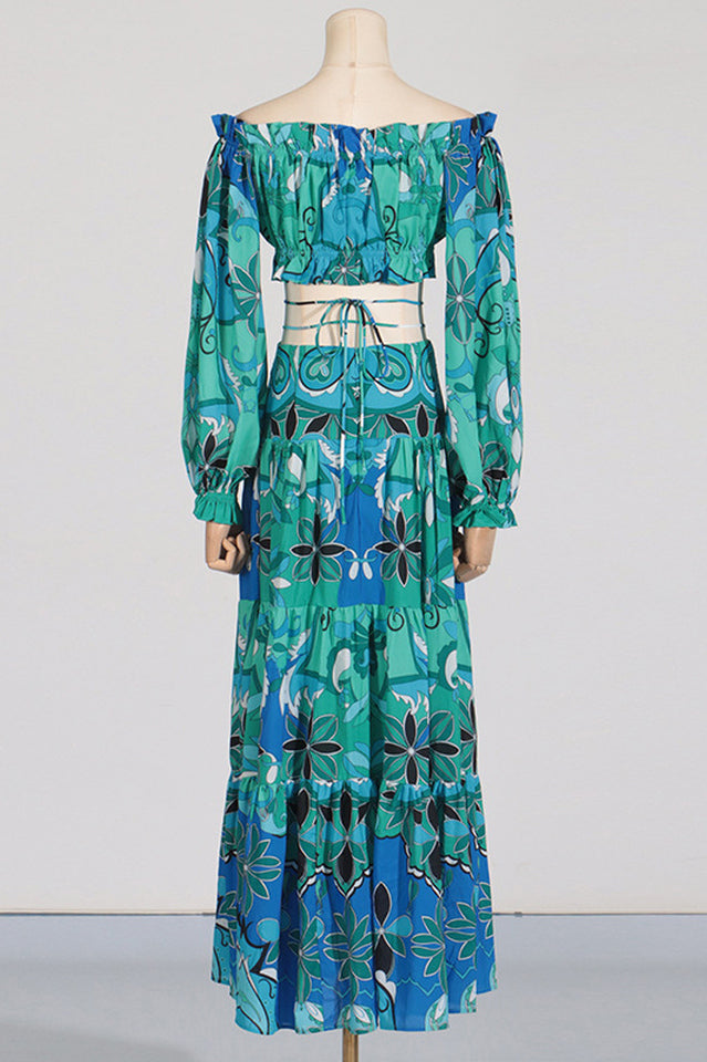 Adelise Off Shoulder Floral Skirt Set | Dress In Beauty Adelise Off Shoulder Floral Skirt Set | Dress In Beauty