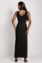 Simone Black Bandage Long Dress | Dress In Beauty Simone Black Bandage Long Dress | Dress In Beauty