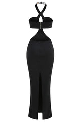 Alma Diamante Cutout Halter Maxi Dress | Dress In Beauty Alma Diamante Cutout Halter Maxi Dress | Dress In Beauty