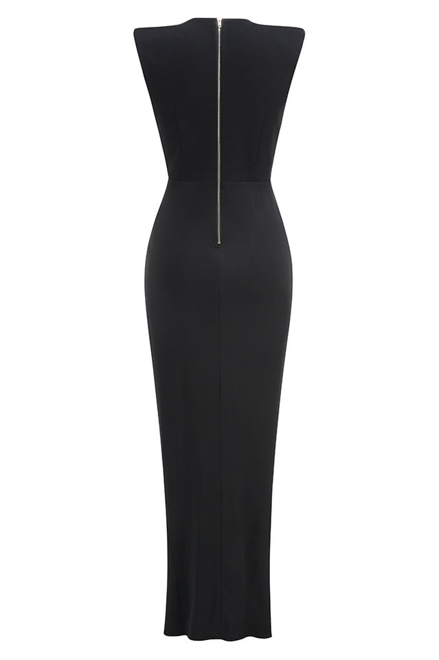 Button Detail Draped Maxi Dress | Dress In Beauty Button Detail Draped Maxi Dress | Dress In Beauty