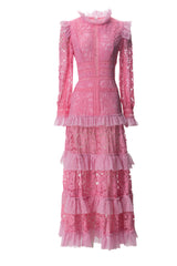 Textured Maxi Dress With Long Sleeves | Dress In Beauty Textured Maxi Dress With Long Sleeves | Dress In Beauty