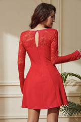 A-Line Lace Mini Dress | Dress In Beauty A-Line Lace Mini Dress | Dress In Beauty