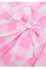 Barbie Movie Margot Pink Plaid Check Dress | Dress In Beauty Barbie Movie Margot Pink Plaid Check Dress | Dress In Beauty