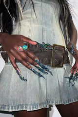 Chelsea Denim Kilt Mini Dress | Dress In Beauty Chelsea Denim Kilt Mini Dress | Dress In Beauty