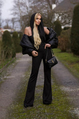 Backless Hooded Jumpsuit With Slip Pockets | Dress In Beauty Backless Hooded Jumpsuit With Slip Pockets | Dress In Beauty