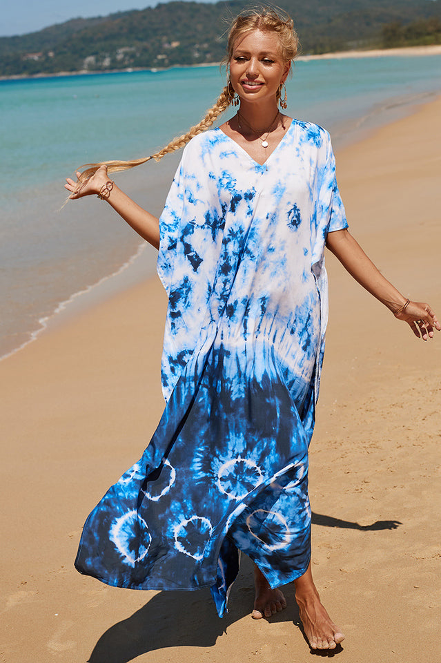 Tropical Pattern Kimono Blouse ( 29 Colors ) | Dress In Beauty Tropical Pattern Kimono Blouse ( 29 Colors ) | Dress In Beauty