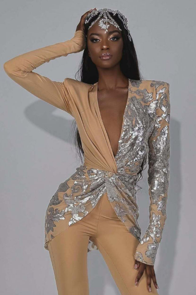 Long Sleeve Sequin Jumpsuit | Dress In Beauty Long Sleeve Sequin Jumpsuit | Dress In Beauty
