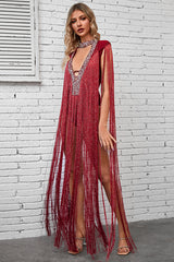 Phoebe Black Fringe Bandage Dress | Dress In Beauty Phoebe Black Fringe Bandage Dress | Dress In Beauty