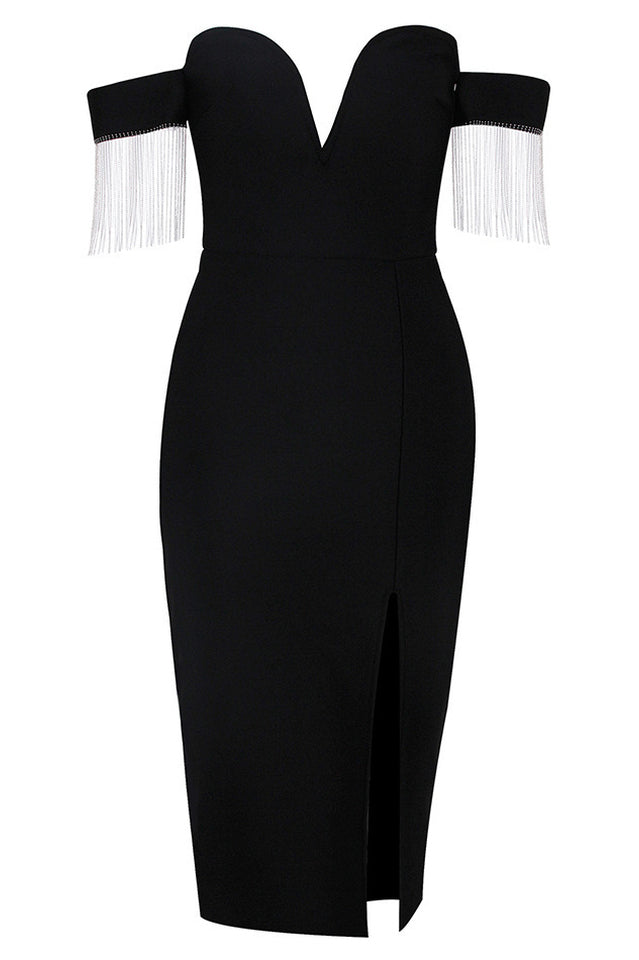 Strapless Slit Bandage Dress | Dress In Beauty Strapless Slit Bandage Dress | Dress In Beauty