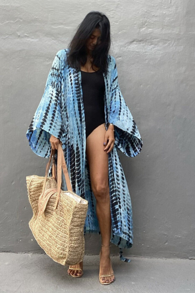 Beach Color Block Printing Cover Up | Dress In Beauty Beach Color Block Printing Cover Up | Dress In Beauty