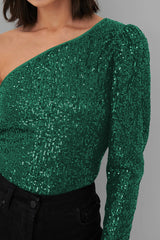 Mikah One Shoulder Long Sleeve Top | Dress In Beauty Mikah One Shoulder Long Sleeve Top | Dress In Beauty