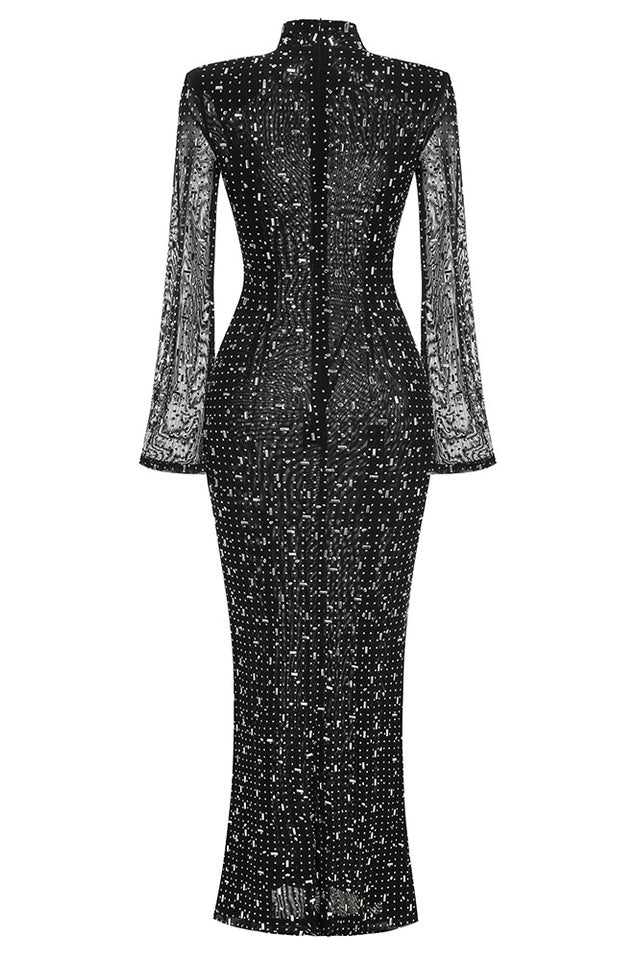 Crystal-Embellished Mesh Maxi Dress | Dress In Beauty Crystal-Embellished Mesh Maxi Dress | Dress In Beauty